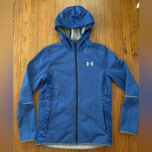 Under Armour Mens Coldgear Swacket Jacket Blue Small